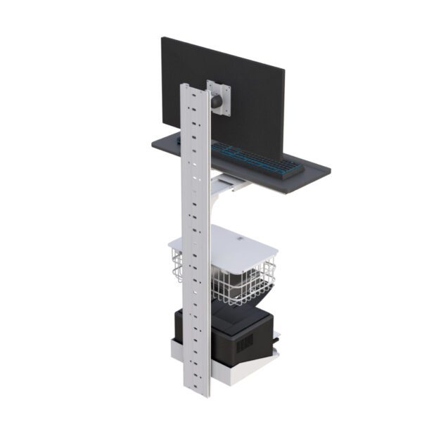 Wall Mounted Computer Workstation Track System