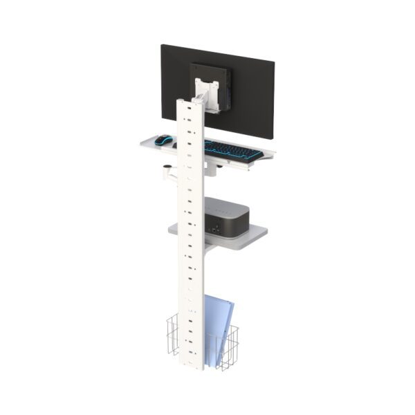Overhead Computer Track Computer Workstation Wall Mount Track System