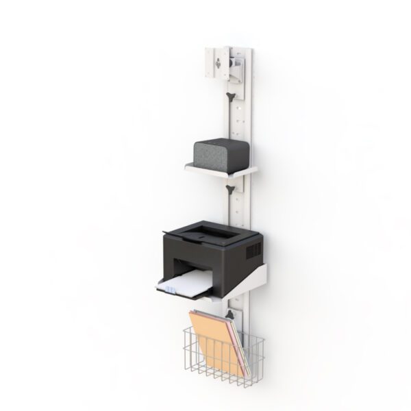 Computer Wall Mounts: Complete System with Tablet Holder & Shelves - Image 3