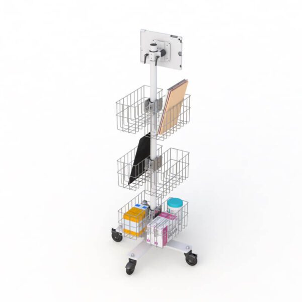 AFC's lab carts with computer mount for integrated lab solutions.