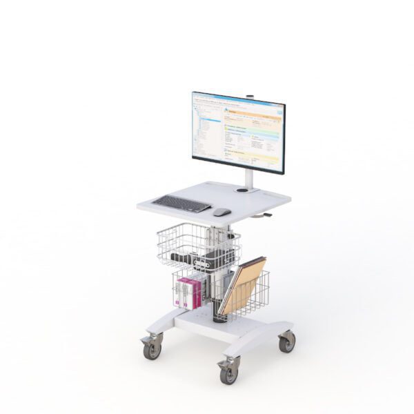 Medical Ergonomic Computer Utility Cart