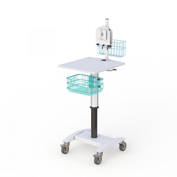Ergonomic Pneumatic Height-Adjustable PC Computer Cart