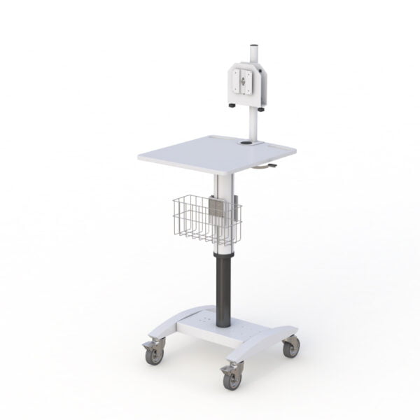 AFC Medical Utility Cart with Computer Tray and Wheels Bracket