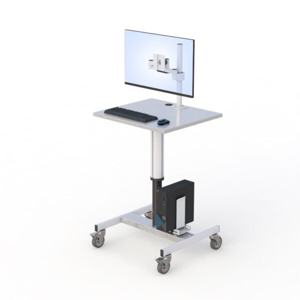 AFC Cleanroom Computer Cart: Hygienic and efficient computing solution for controlled environments.
