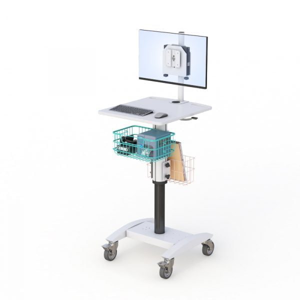 Pneumatic Adjustable PC Computer Cart