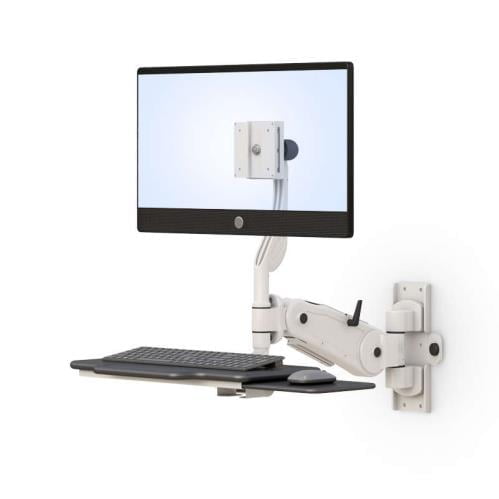 adjustable wall mounted computer flat panel display monitor arm
