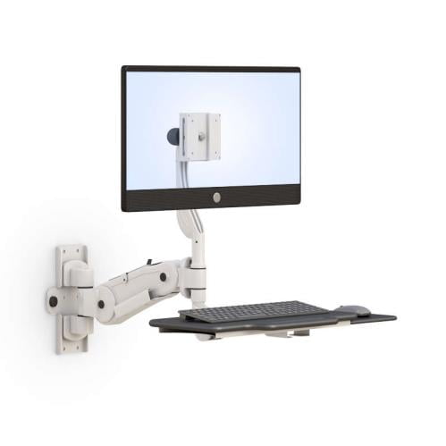 adjustable wall mounted computer flat panel monitor arm