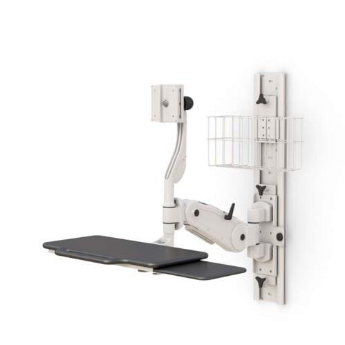 heavy duty adjustable computer monitor station wall mount