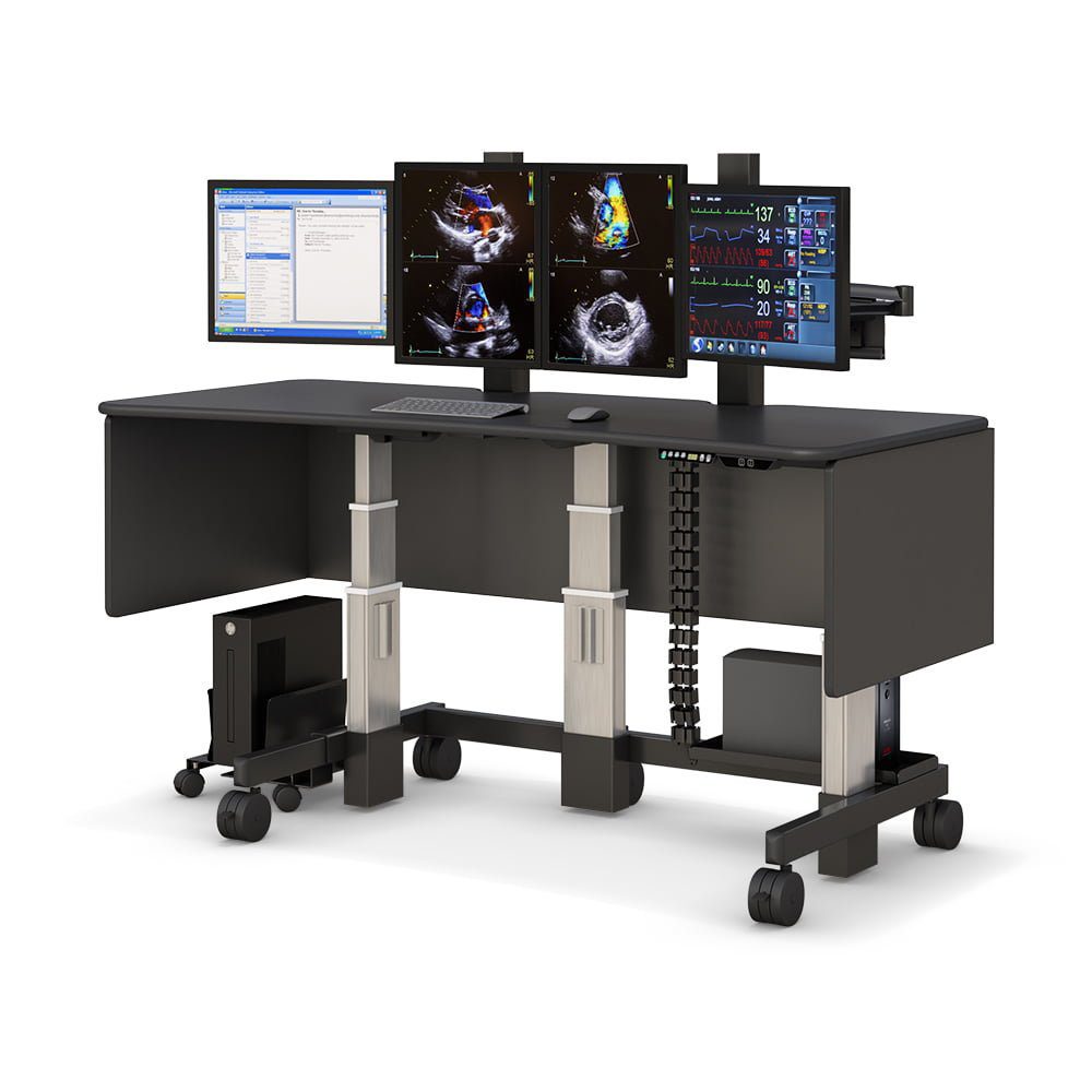 AFC cardiology desks are designed for efficiency and comfort in cardiac diagnostic environments.