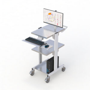 AFC CleanTech: Fixed Height Cleanroom Utility Cart for Devices and Data Entry