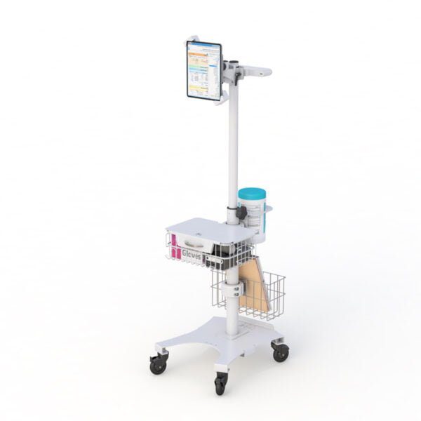 Medical Height Adjustable Mobile Tablet Cart