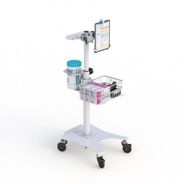 AFC Articulating Arm Tablet Mount for Carts Flexible and secure tablet mounting solution.