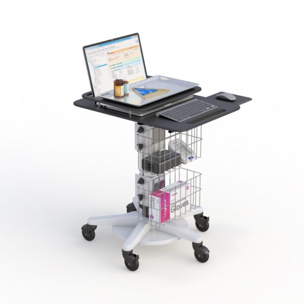 Pharmacist Medication Counting Laptop Cart