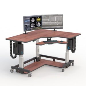 771424 ergonomic corner sit stand desk