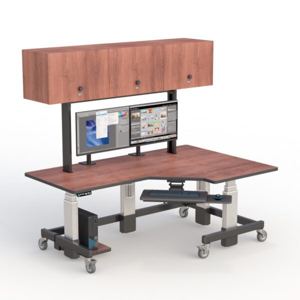 Single tier Steel desk by AFC. A sturdy and sleek desk made of steel. Perfect for any workspace.