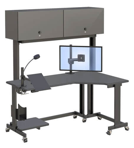 Fixed height Angled Corner Desks