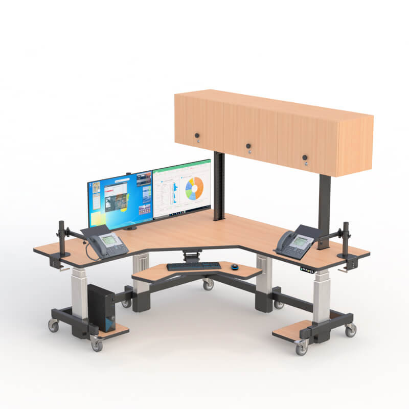 l shape desk workstation desk
