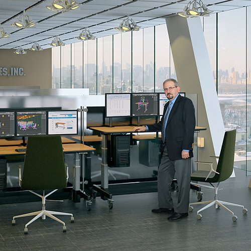 office single height adjustable desk