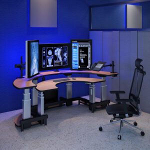 radilogy desk sual tier c shaped
