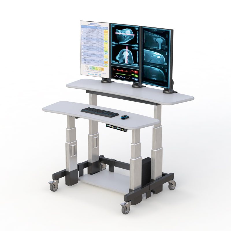 Soporte de mesa para ordenador portátil, diseño ergonómico