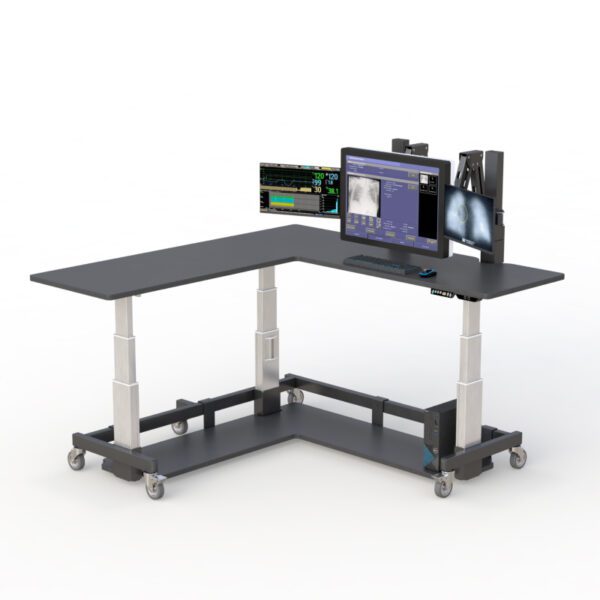 AFC cardiology standing desk: Designed to promote ergonomic posture and productivity in cardiology workstations.