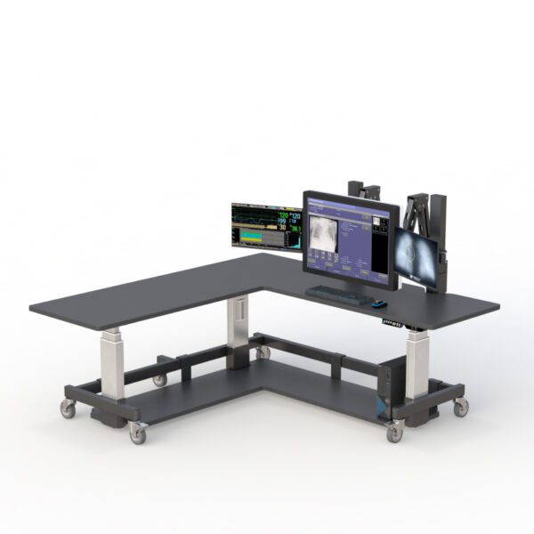 Specifications for AFC medical workstations on wheels: Portable workstations built for medical applications.