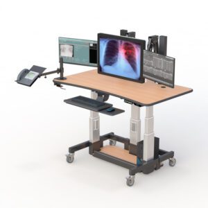 772456 Diagnostic Radiology PACS System Adjustable Height Desk