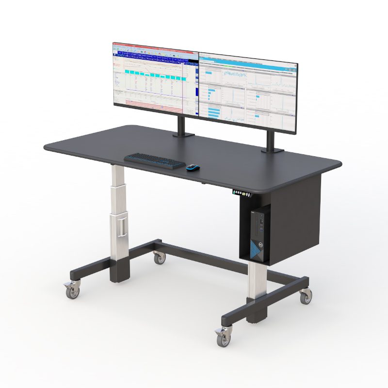 Single tier HDPE desk by AFC - a sturdy and durable desk made from high-density polyethylene.
