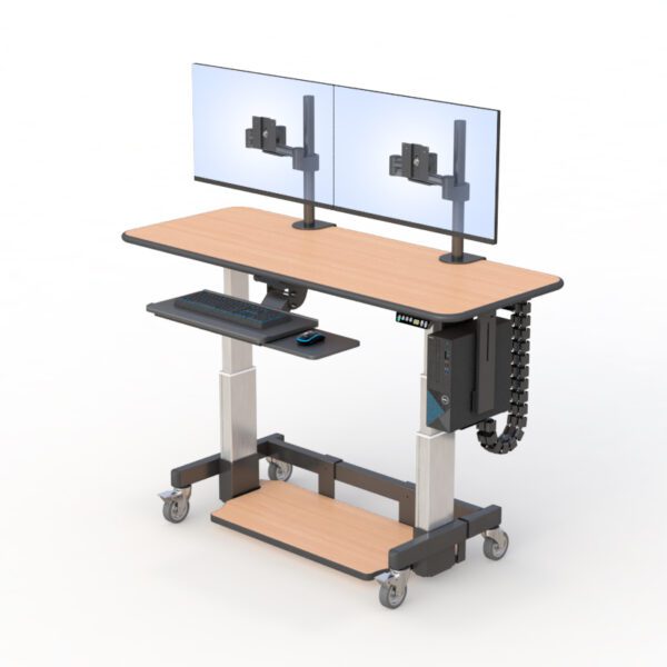 771405 ergonomic adjustable desk stand up