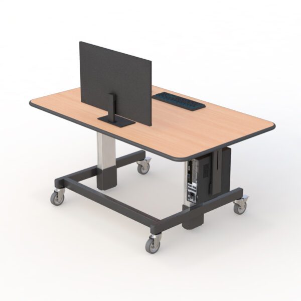 771652 height adjustable stand up computer desk
