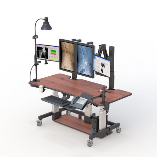 772201 height adjustable stand up desk for radiology imaging