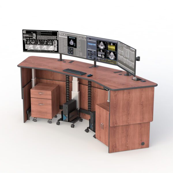 Single tier Cubicle desk by AFC: A compact desk with a single tier design, perfect for small spaces.