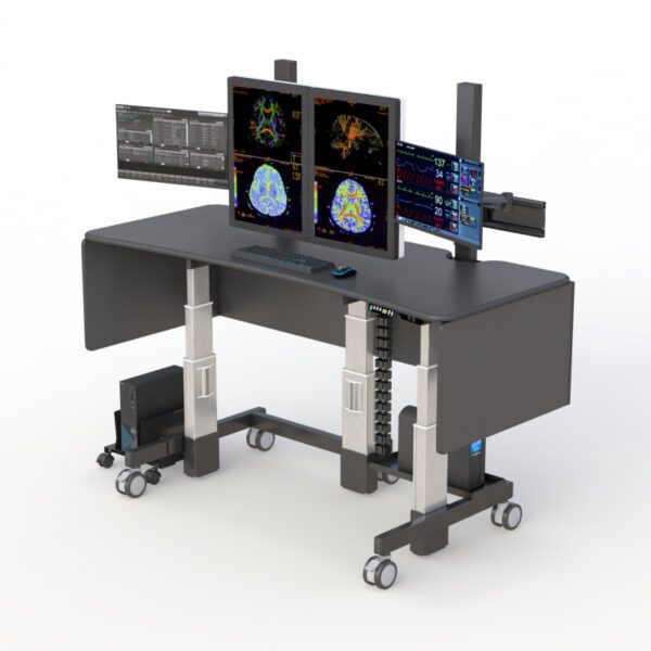 Radiology reading station by AFC: A workstation equipped for analyzing medical images, aiding in accurate diagnosis.