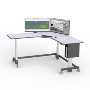 height adjustable l shaped desk