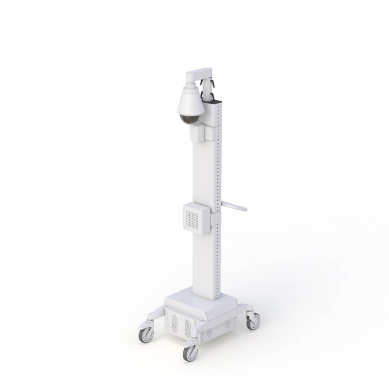 773000 Telemedicine Cart with Height Adjustable Camera Mount 01