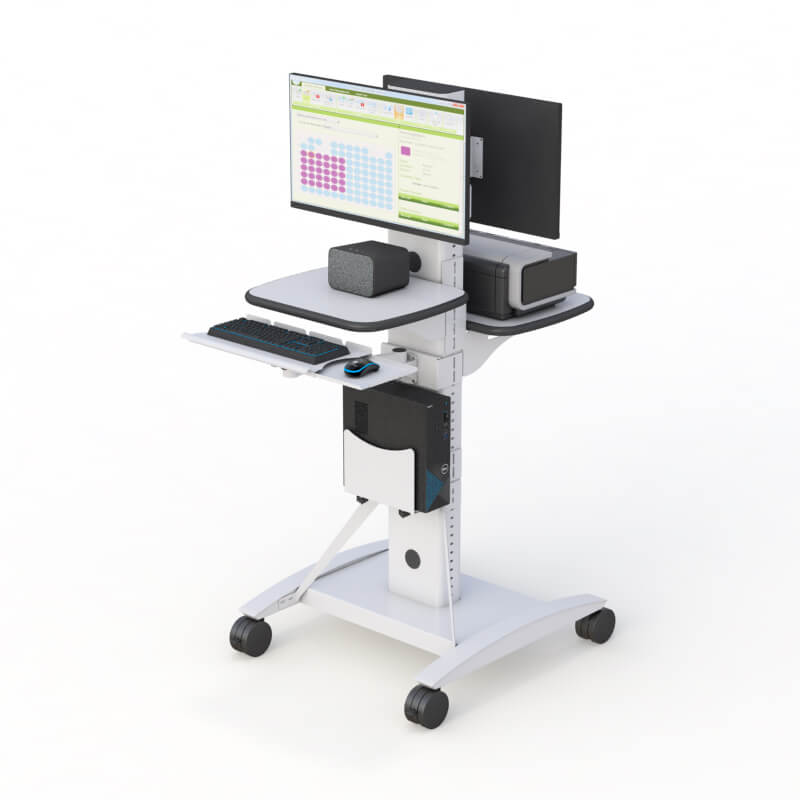 773001 POC Cart with Dual Monitor Mounts 01