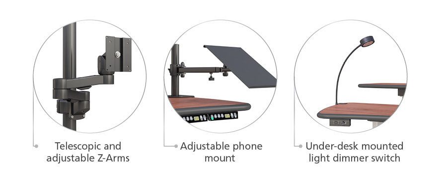 773032 Dual Tier Ergonomic Workstation specs 773032 Dual Tier Ergonomic Workstation specs