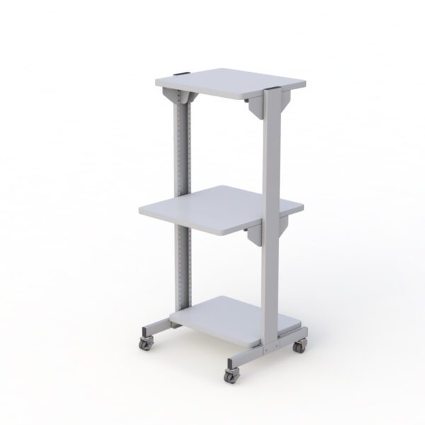 772822 mobile computer cart computer workstation utility shelving cart