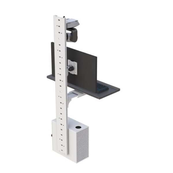 Wall Mounted Telehealth Workstation Rear View