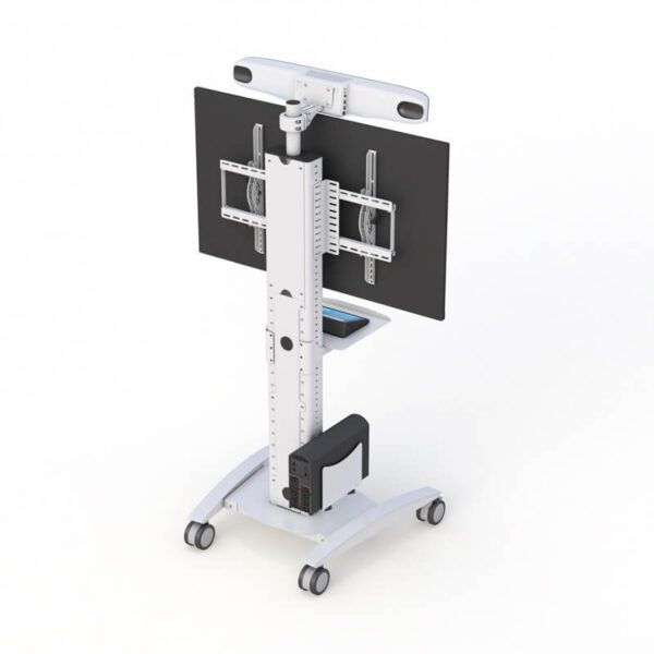 Poly Studio X72 Video Conferencing Mounting Cart – Rear View