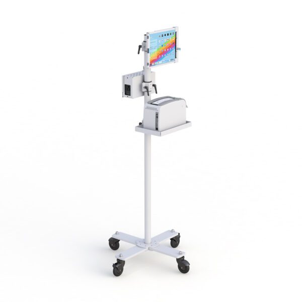 Industrial Mobile Tablet Cart – Zebra Printer Mount & Rugged Design | AFC Industries - Image 2
