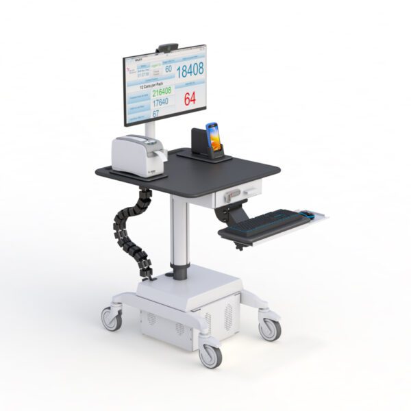 Ergonomic Mobile Workstation for Zebra Point-of-Care Access - Image 4