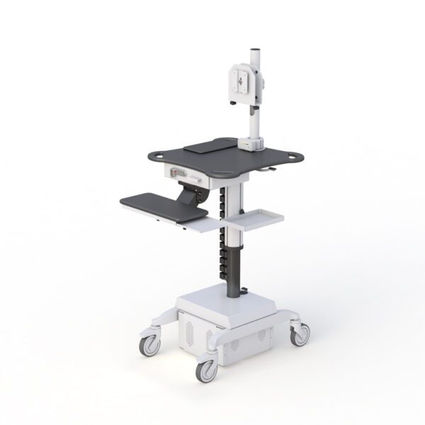 Mobile Medical Workstation Cart with Integrated Zebra Device Mounts  - Image 5