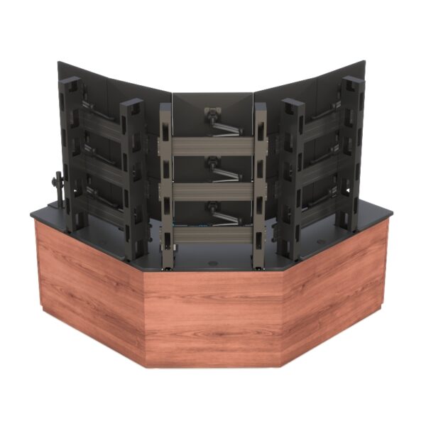 High-Capacity Multi-Monitor Corner Workstation - Image 4