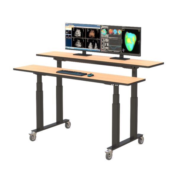 Dual Tier Height Adjustable Standing Table