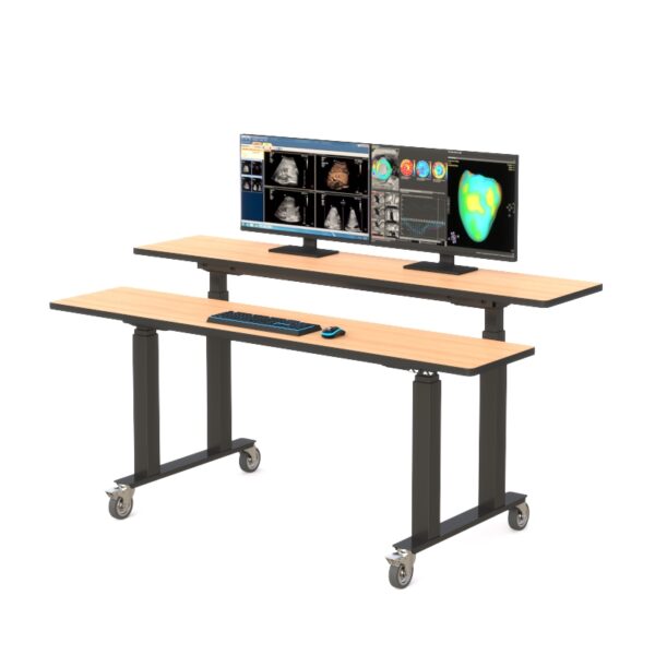 Dual Tier Height Adjustable Standing Table - Image 5