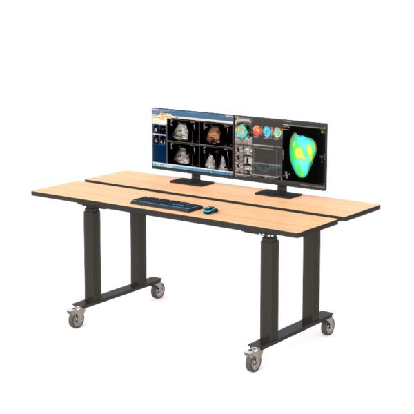 Dual Tier Height Adjustable Standing Table - Image 6