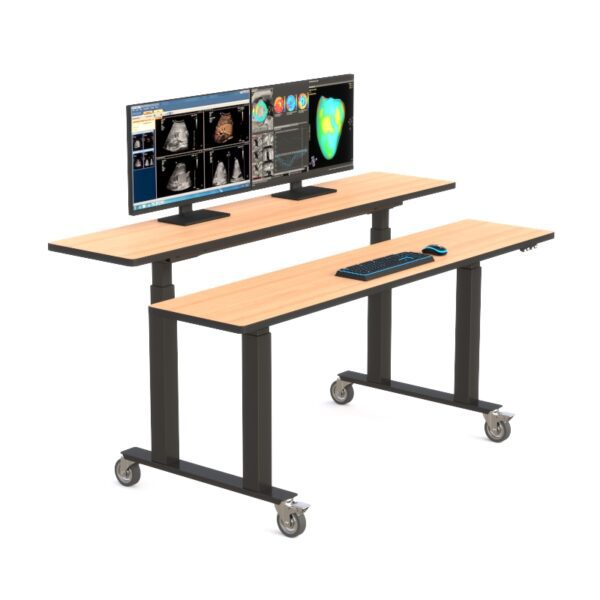 Dual Tier Height Adjustable Standing Table - Image 7