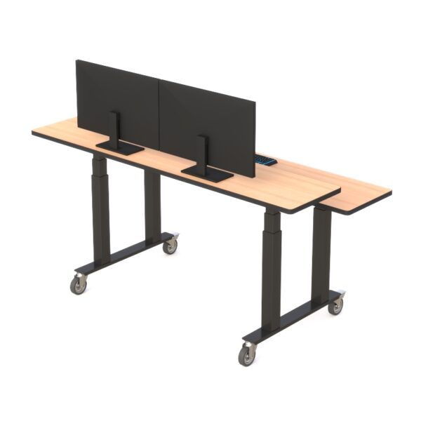 Dual Tier Height Adjustable Standing Table - Image 2