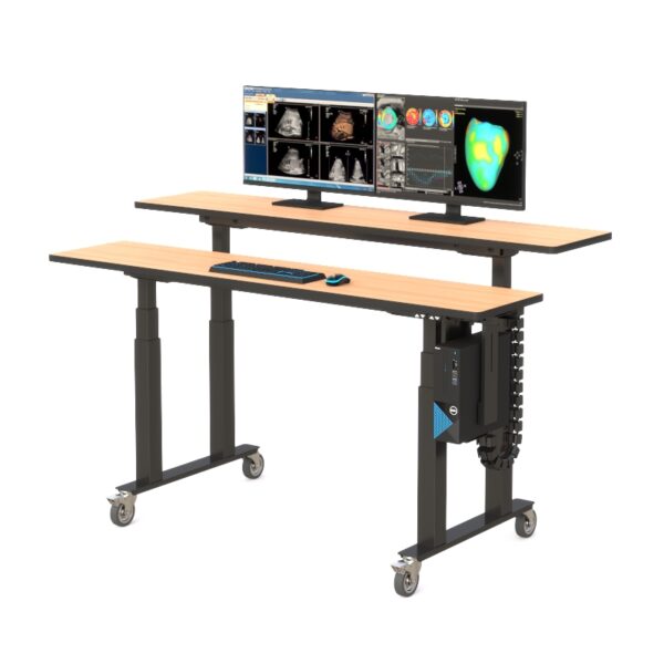 Dual Tier Height Adjustable Standing Table - Image 4